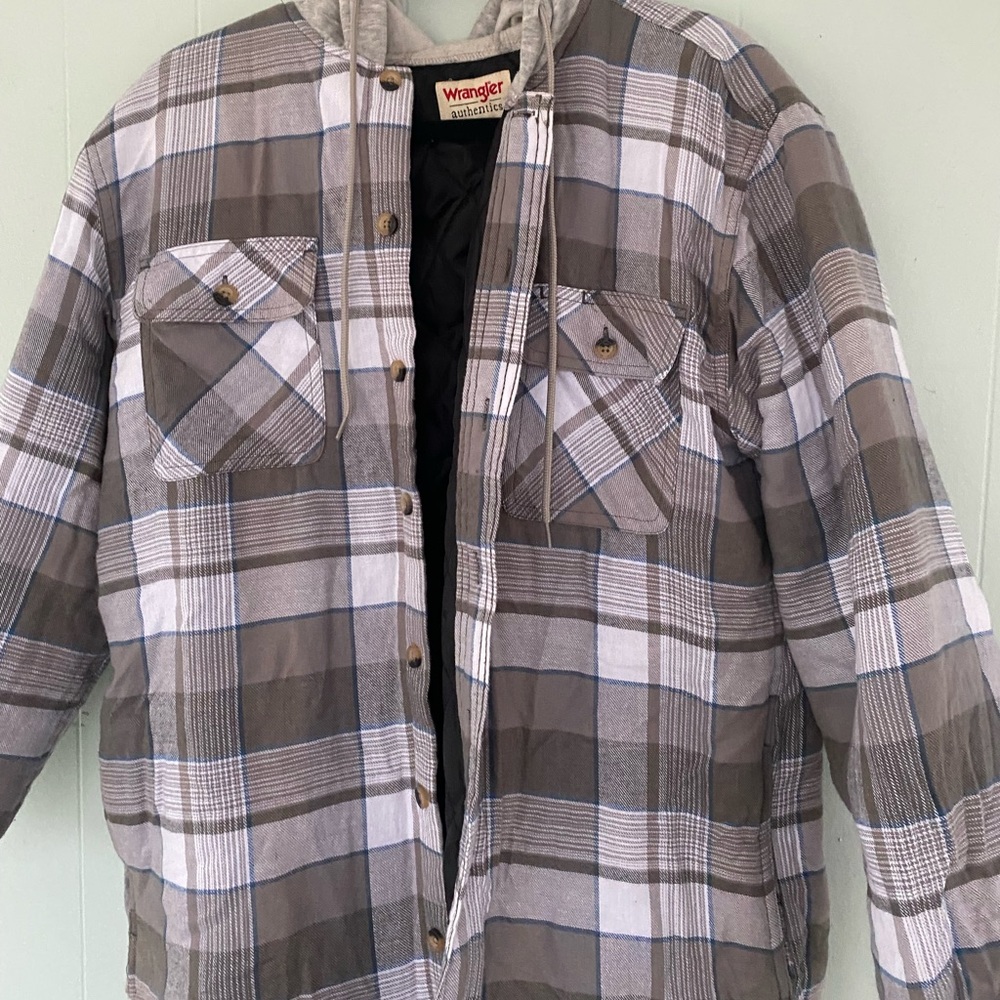 WRANGLER JACKET FLANNEL HOODIE